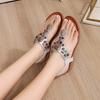 Summer Elegant Women Plus Size Shoes for Women 36-42 Clip Toe Rhinestone Platform Wedges Comfortable Sandals Beach Footwear