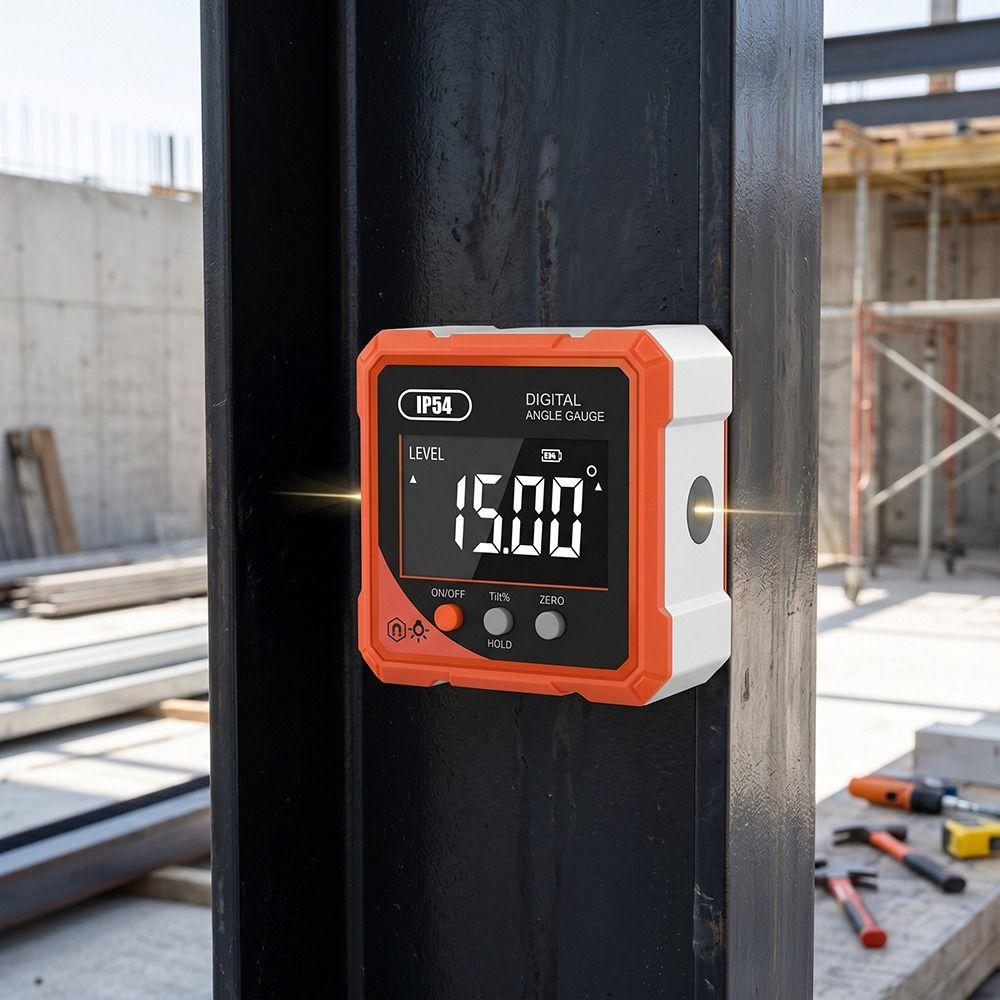 With Dual Laser Digital Angle Meter 4x90° Level Box Electronic Level Inclinometer Carpenter Tools