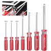 Models Hexagon Screwdriver Silver+Red Single Flat Head Hex Toys