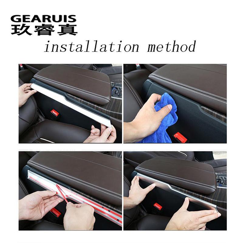 Auto-Styling Schalthebelverkleidung dekorative Streifen Autoabdeckungen Aufkleber Zierleiste für BMW 5er G30 G38 2018 Innenraum Auto