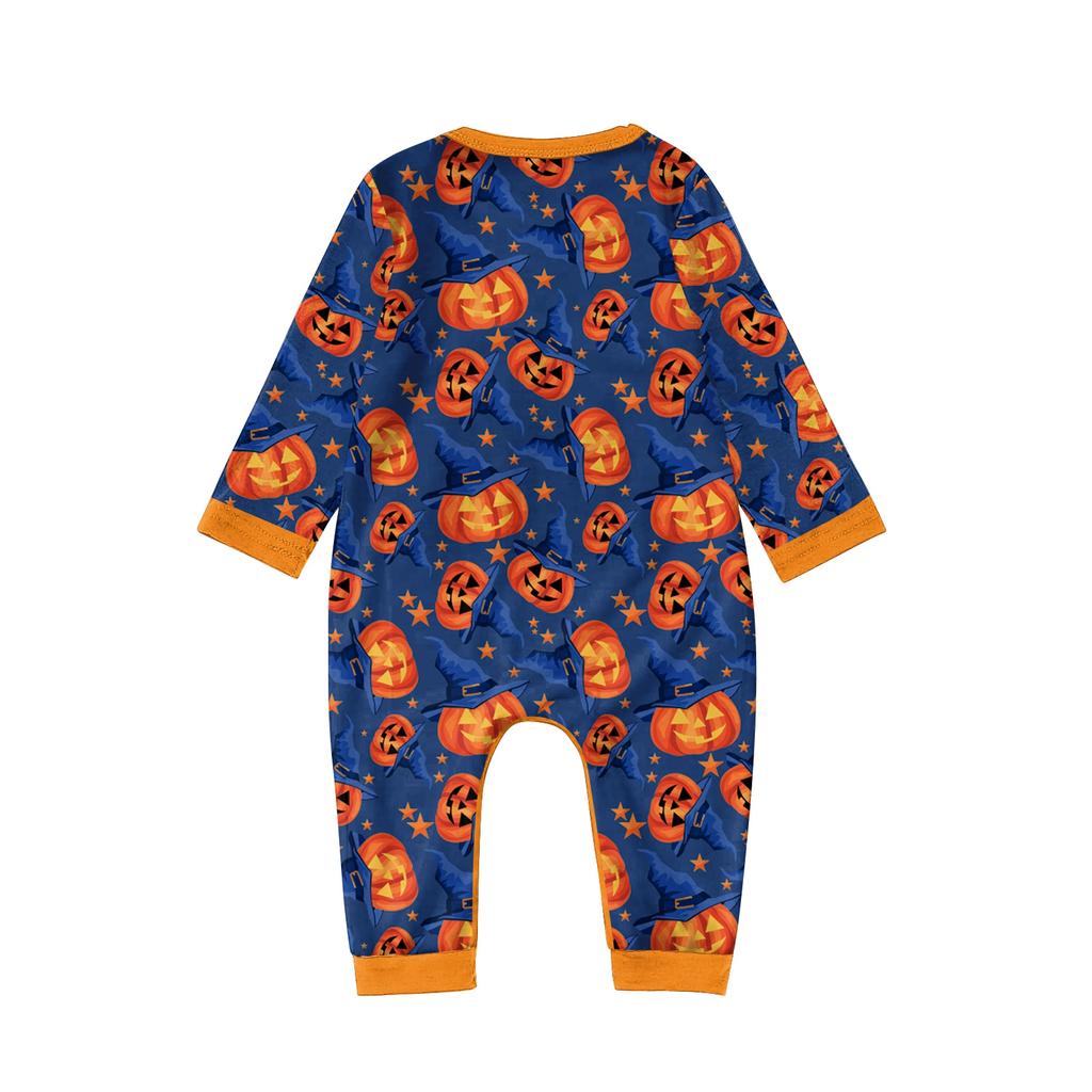 Halloween Family Matching Sets Piżamy, Stroje wypoczynkowe, Rodzinne Dopasowane Długie Rękawy Topy + Spodnie Zestaw