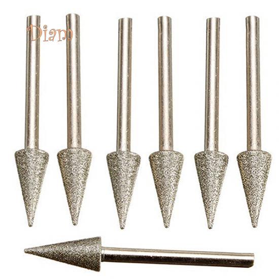 Diam 3 ks 3mm stopka Smirková brusná hlava Kuželovitý elektrický brusný kotouč příslušenství