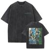 Men'S And Women'S Bizarre Adventure Graphic T-Shirt Cotton Street Wash Clothing Casual Vintage T-Shirt Anime Gu