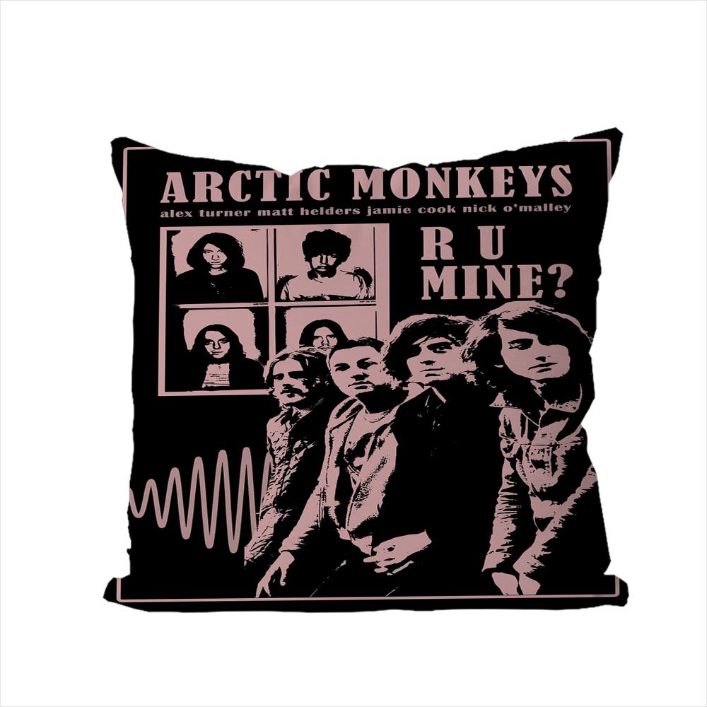 Band AArctic Monkeys Kissenbezug Für Auto Sofa Dekorativ Haus Doppelseitiger Druck Plüsch Quadratisch Wurfkissen Kissenbezug