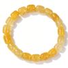 Yellow Citrine Crystal Brazaletes Stone Beaded Bracelet for Women Men Accessory