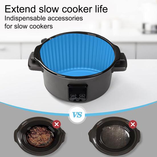 Komfyrforing Praktisk Gjenbrukt Ensfarget 7QT 8QT Slow Compartment Pan Kjøkkentilbehør