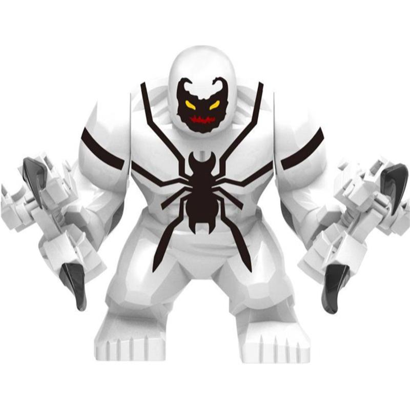 Blind Box Mini Bouwstenen X654 Figuren Grote Goblin Spiderman Iron Man Venom Kapitein Hawk Deadpool Pantser Kerstcadeaus Speelgoed