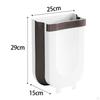 Foldable Waste Bin Hanging Kitchen Trash Can Compost Folding Hang Garbage for Outdoor