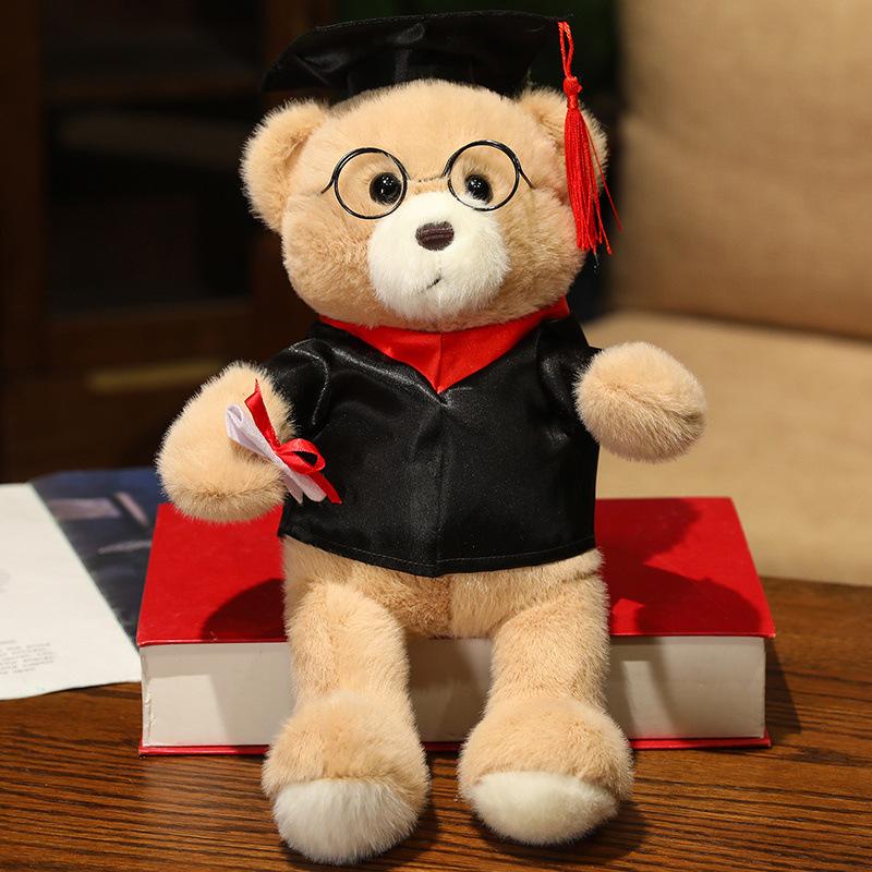 

Cute cute Dr. Bear bear doll plush toy teddy bear hug bear doll graduation season commemorative gift 30cm（0.25kg）
