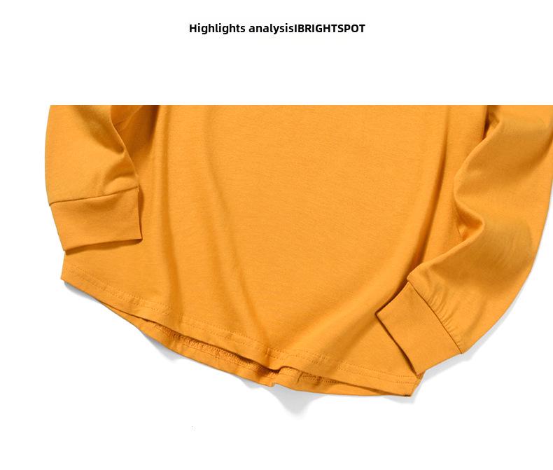 Topuri cu mânecă lungă, de culoare uni, stil coreean, pentru băieți, pentru primăvară și toamnă