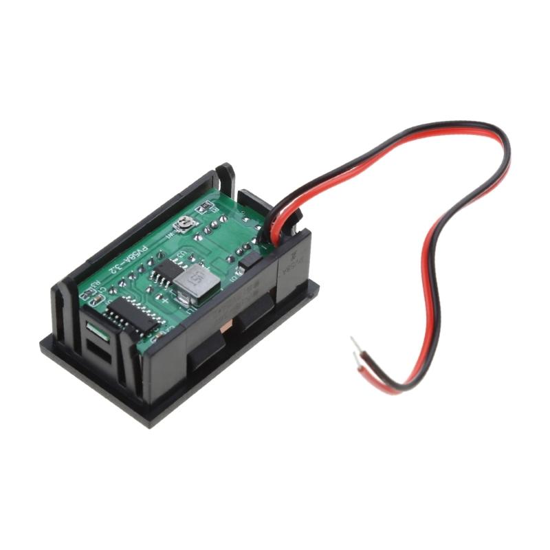 8V-40V LED Digital Voltmeter Battery Gauge Car Motocross Meter Tester Panel Auto Marine Motorcycle