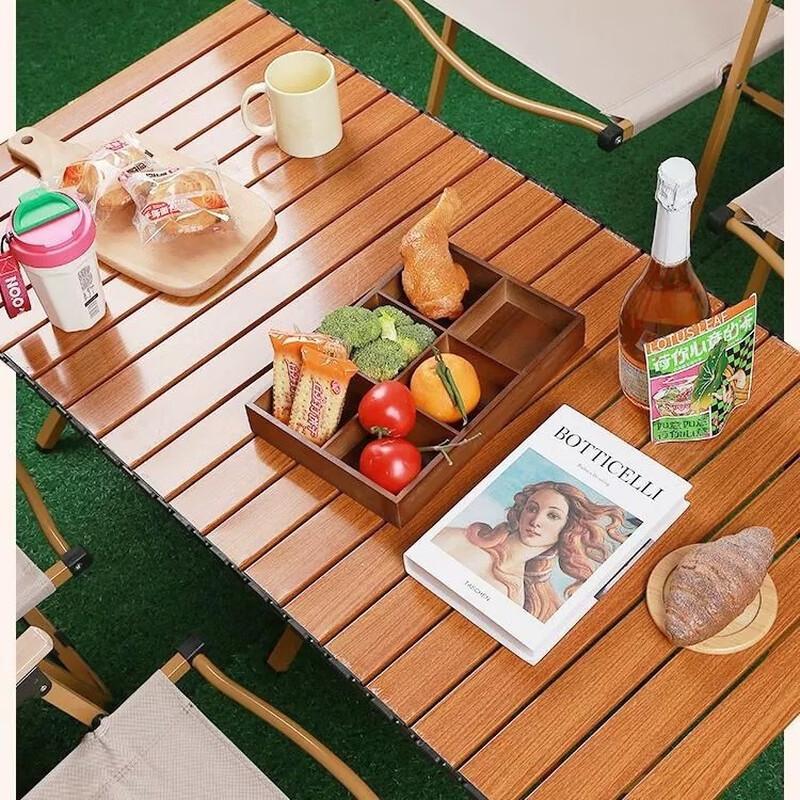 OEING Portable Folding Egg Roll Picnic Table