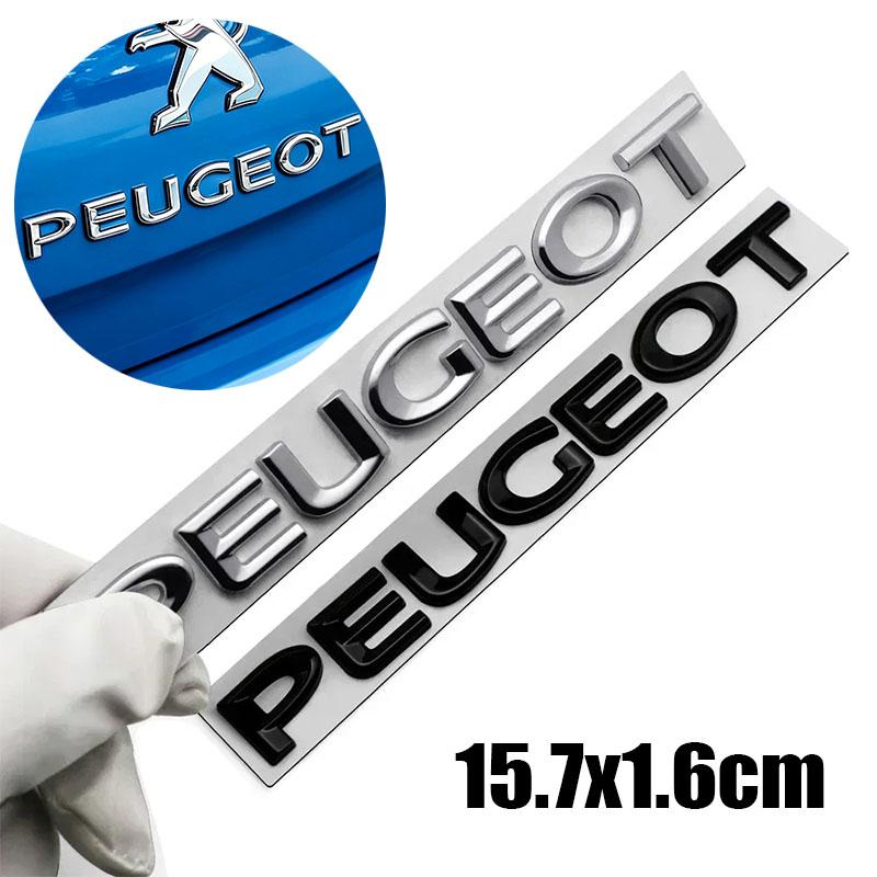Metal Car Body Rear Tail Sticker Letter Emblem Badge Accessories for Peugeot 107 108 206 207 w 208 301 307 308 407 408 2008 5008