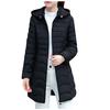 Fashion Women Winter Warm Cotton Hooded Winter Jacket Long-Sleeved Coat