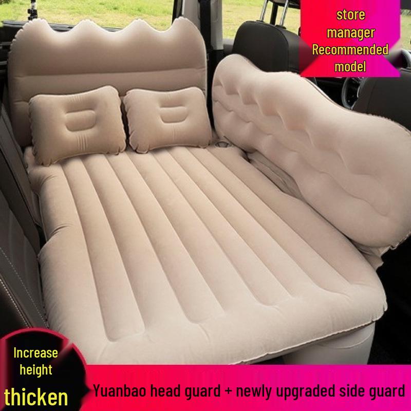 Rear Seat Car Inflatable Mattress - Foldable Travel Sleeping Pad for Car Interior