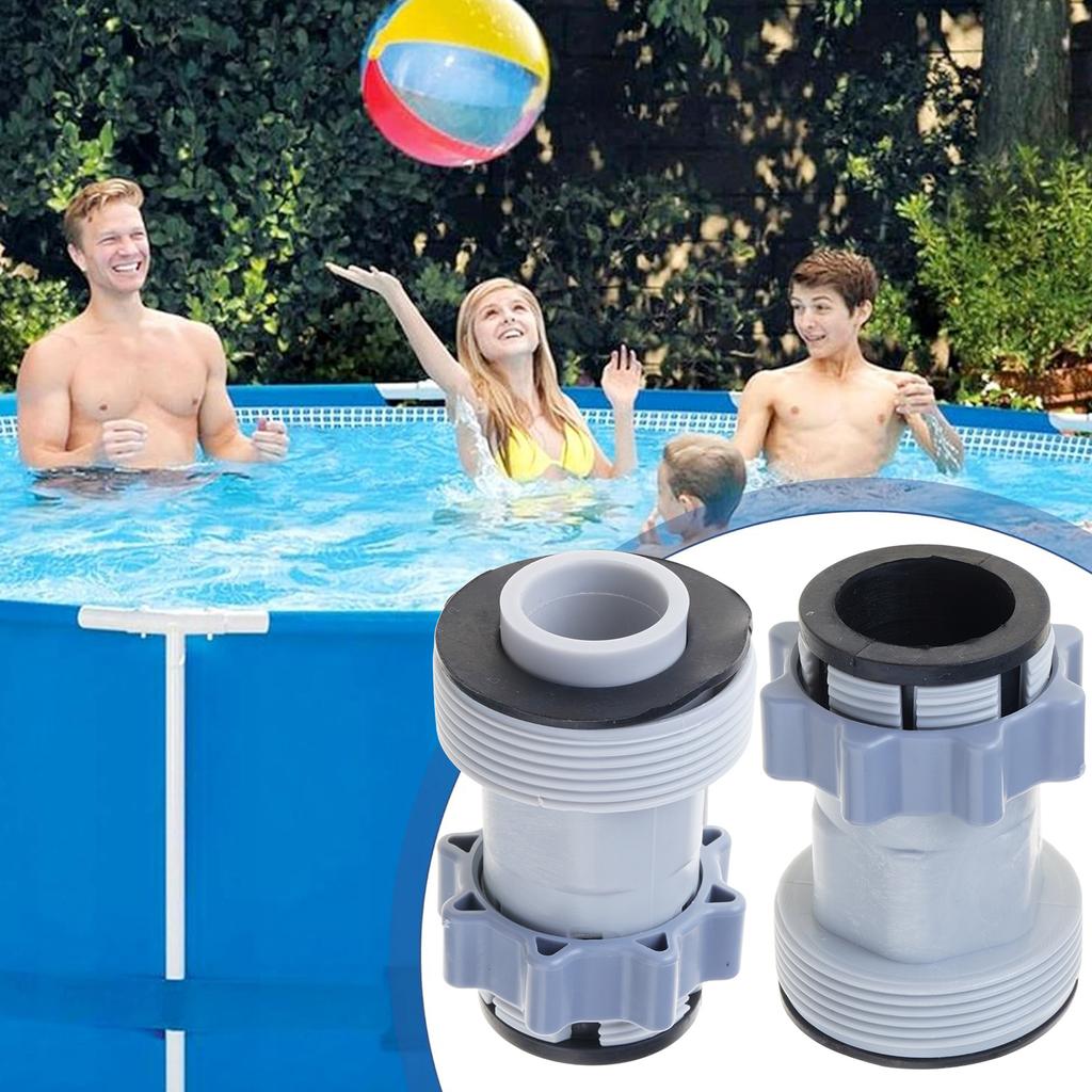Swimming Pool Hose Adapter For 1.5" To 1.25" Connections for Up Ground Pool Pumps Saltwater Systems Easy Installation