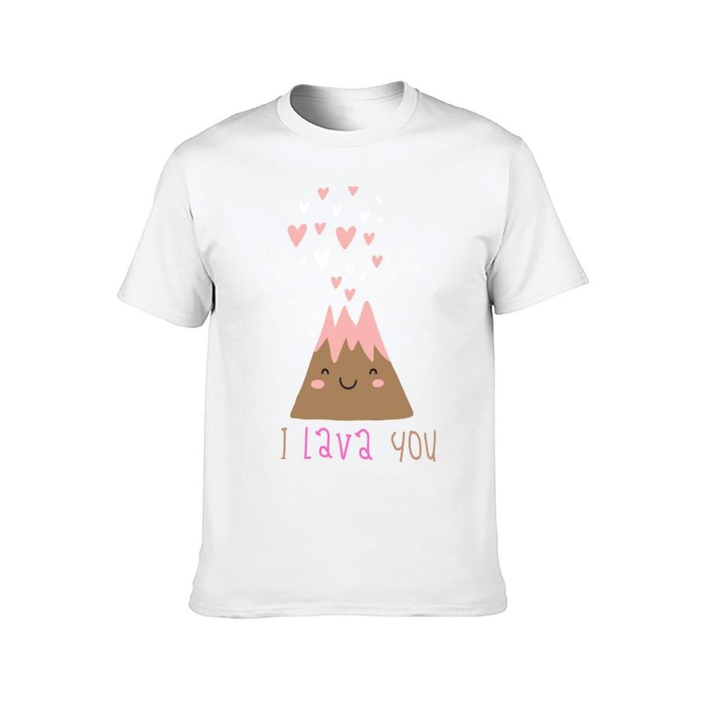 Valentines Day I Lava You  Cute Heart Volcano Design Gift Idea For Valentines Day TShirt