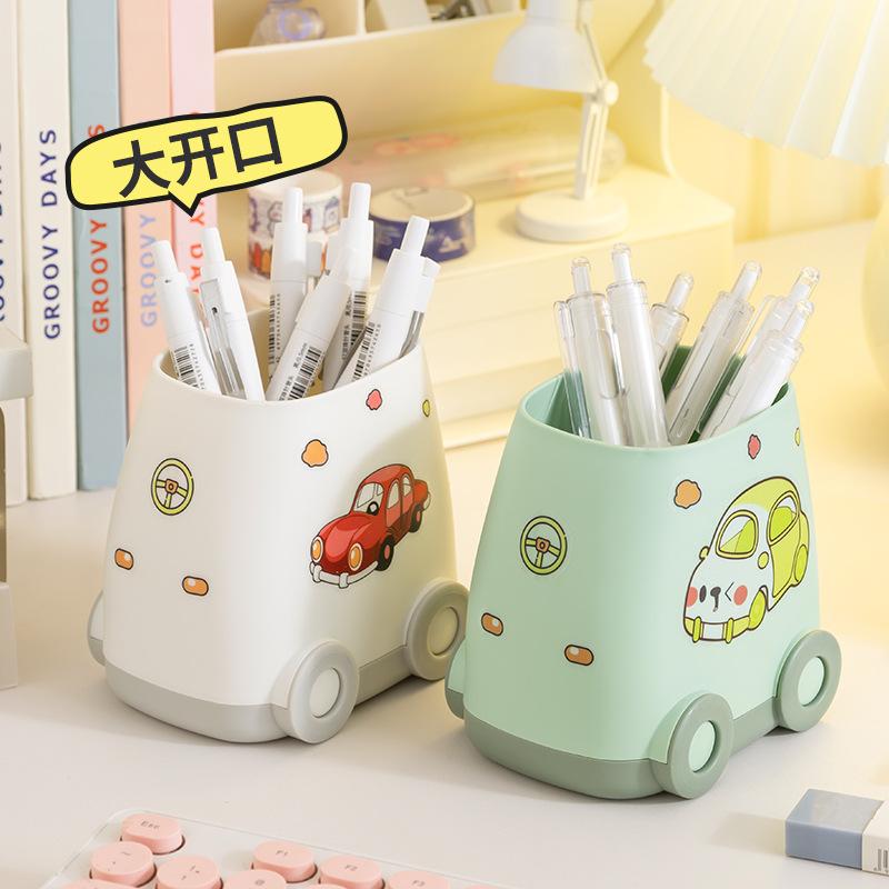 1 Pc  Car Pen Holder High Value Ins Style Desktop Storage Pen Holder Diy Sticker Large Capacity