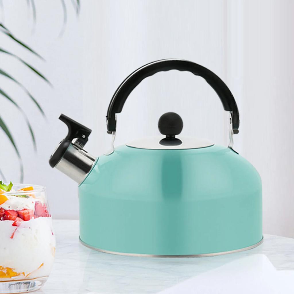 Tea Kettle Flat Bottom Stainless Steel Teapot for Stovetop Induction Cooker 3L Large Capacity