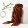 Spring & Summer Lightweight Sunscreen Shawl: Imitation Cotton-Linen, High-End Silk Gauze Scarf, Solid Color for Women