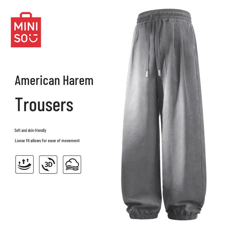 MINISO Men's Loose Fit Jogger Harem Pants