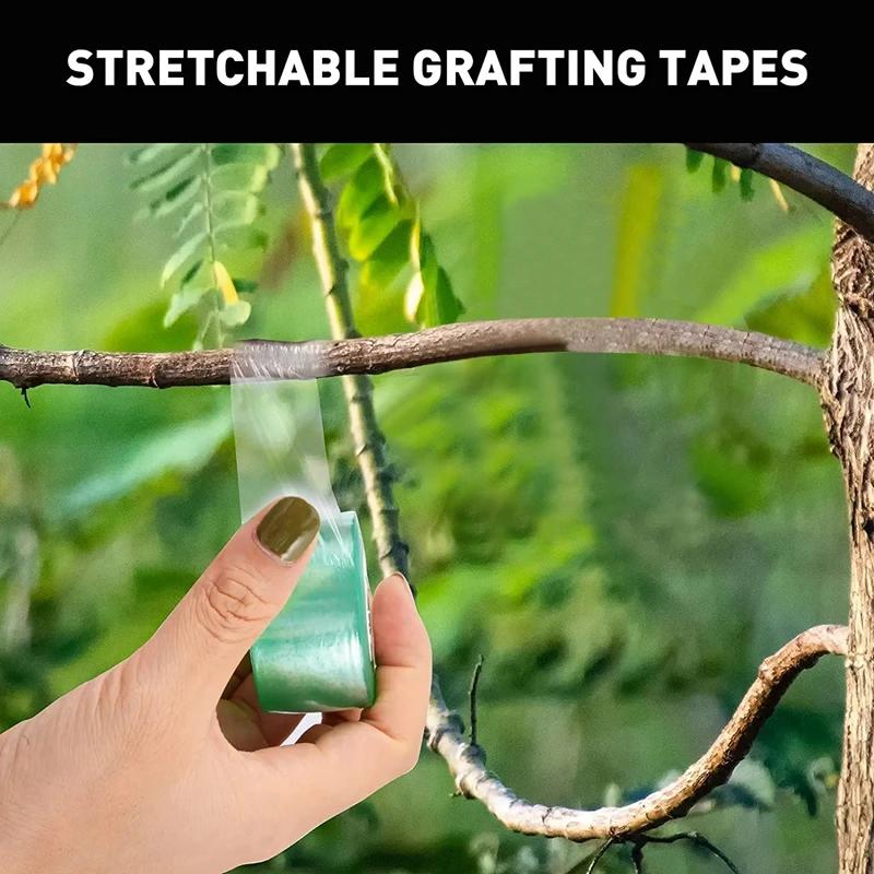 Eco-friendly PE Grafting Tape 3/4/5CM Self-adhesive Stretchable Grafting Tape Garden Tree Plants Seedlings Grafting Supplies
