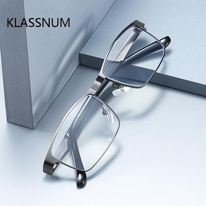 

Fashion Stainless Steel Men Business Reading Glasses for Reader Mens Presbyopia Optical Eyeglasses +1.0 1.5 2.0 2.5 3.0 3.5 4.0