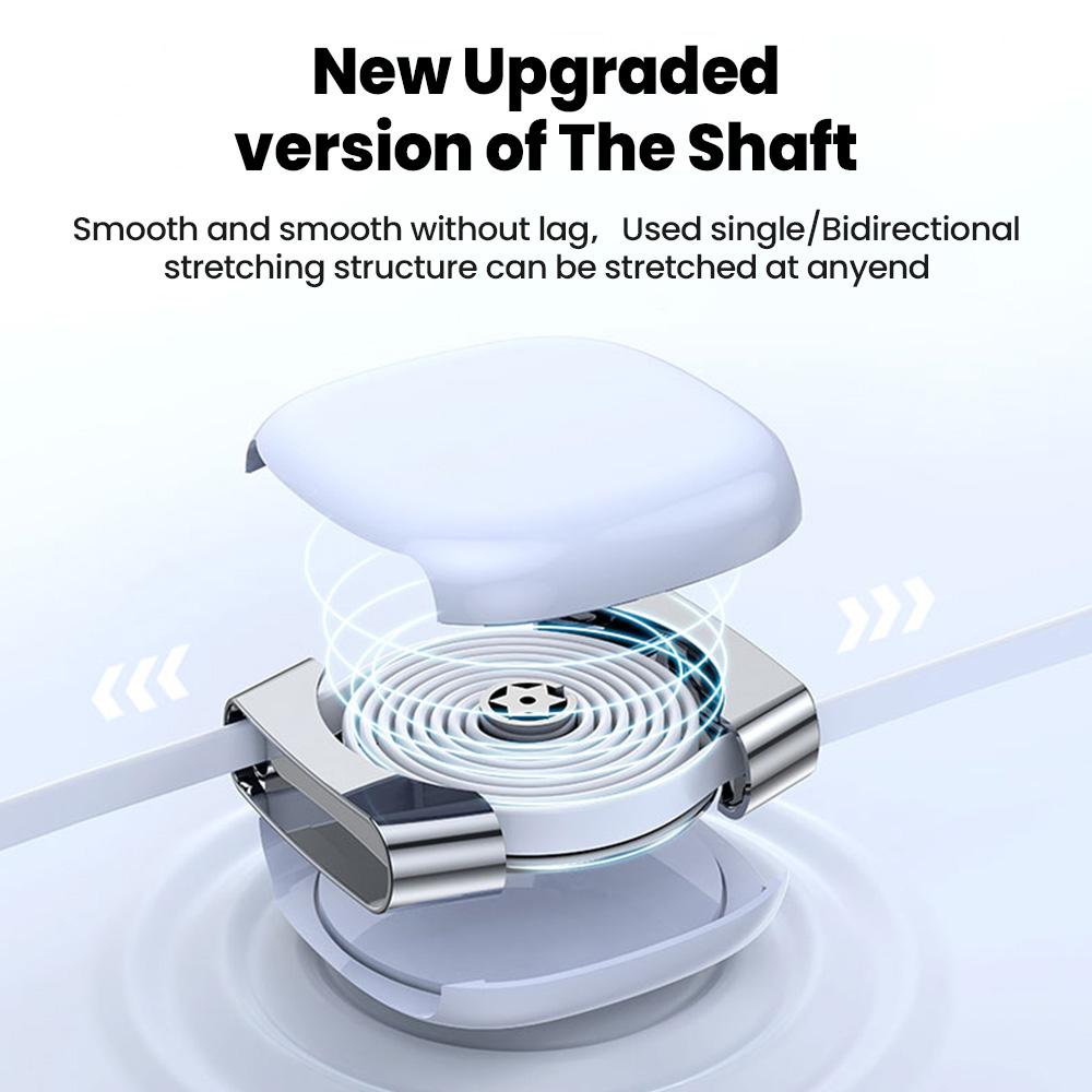 100W Retractable Type C To Type C Cable PD Fast Charging Phone Cable For Iphone 15 16 Samsung Notebook USB C Data Cable Wire