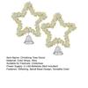 1/2Pcs Christmas 3D Tree Top Star Glittered Decoration with LED Lights Colorful Silk Threads Visual Appeal Holiday Seasonal Decor