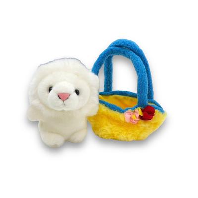 Cute Sales Plush Toy Outing Series White Lion B0037