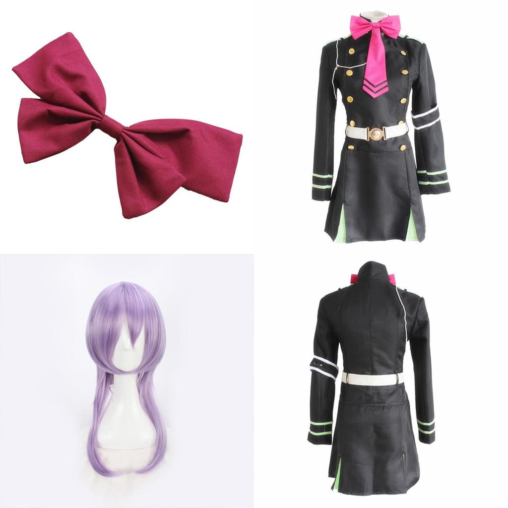 Elegant Anime Seraph Of The End Shinoa Hragi Military Uniform Cosplay Costume Dress For All Occasions