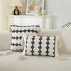 New Rustic Retro Lumbar Pillow Cover with Tassels Cotton Linen Boho Pillow Case Decorative Cushion Covers Home Decor
