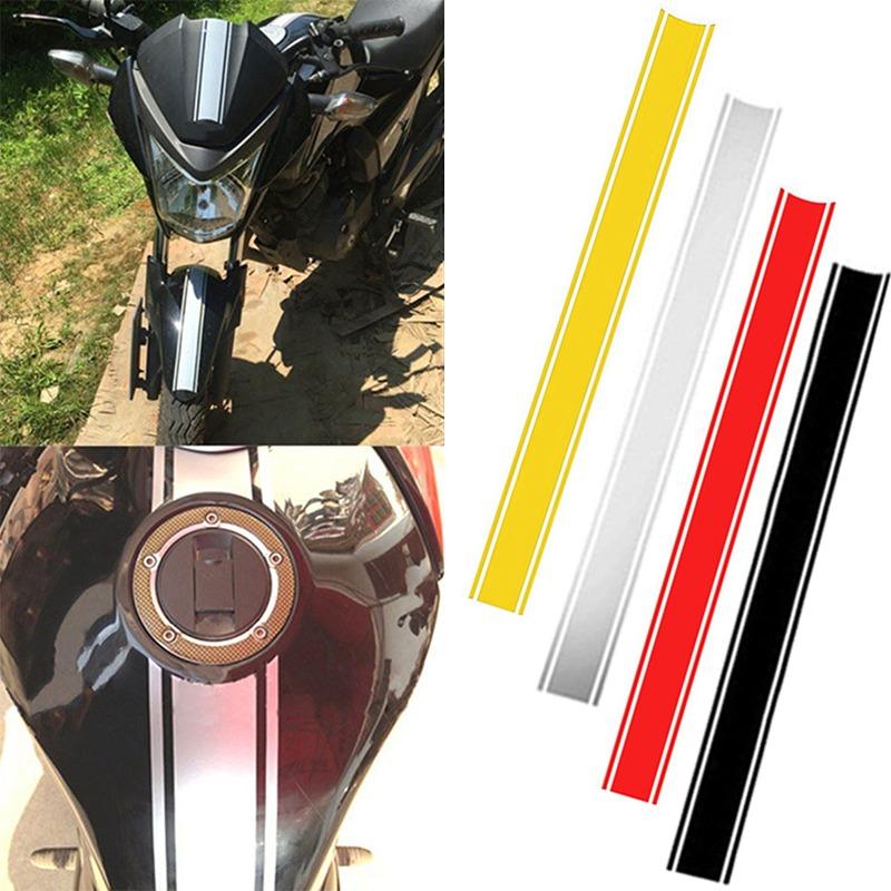 50cm Motorcycle Tank Sticker Cowl Stripe Decal DIY Fuel Gas Tank Decal Stickers Self Adhesive Decal Sticker Moto Accessories