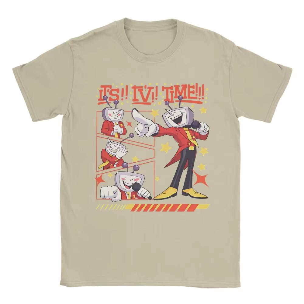 Deltarune Game Its Tv Time Oversized Unisex Tshirt Streetwear Trendy Cotton Newmodel Personality Clothes Y2k Short Sleeves