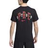 Nike T Shirts Men's Black Crew Neck Moderate Straight Fit FV8393-010