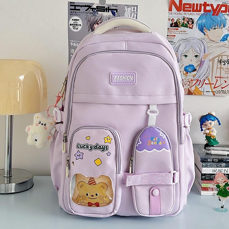 New Simple Women's Schoolbag, Casual, Light and Fashionable, High School Students' Senior Sense, Cute and High-value Men's and Women's Backpacks