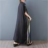 Xitao Print Stripe Contrast Color Pocket Dress ZMY1032