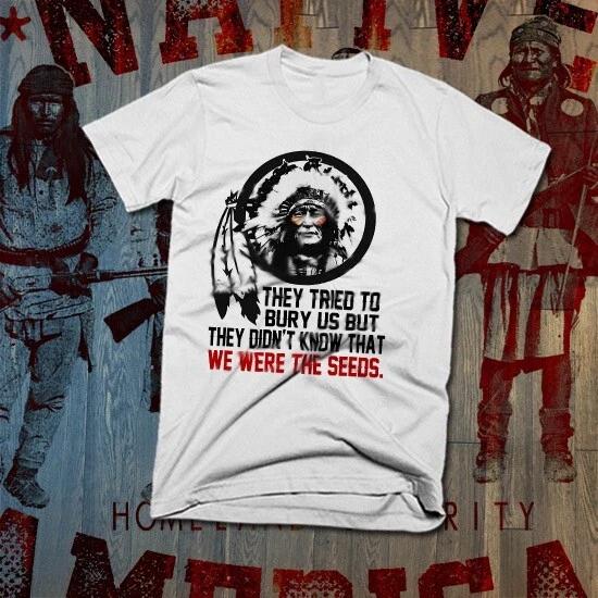 Native American Indian Quote T-Shirt Indigenous Feather Headdress Tribal Warrior 2XL
