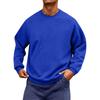 Men's Neck Long Sleeve Loose Fit Sweatshirt for Casual Daily Wear