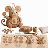 Beginner-friendly Handmade Patchwork Mouse Kit Patchwork Mouse Pendant  Craft Activities