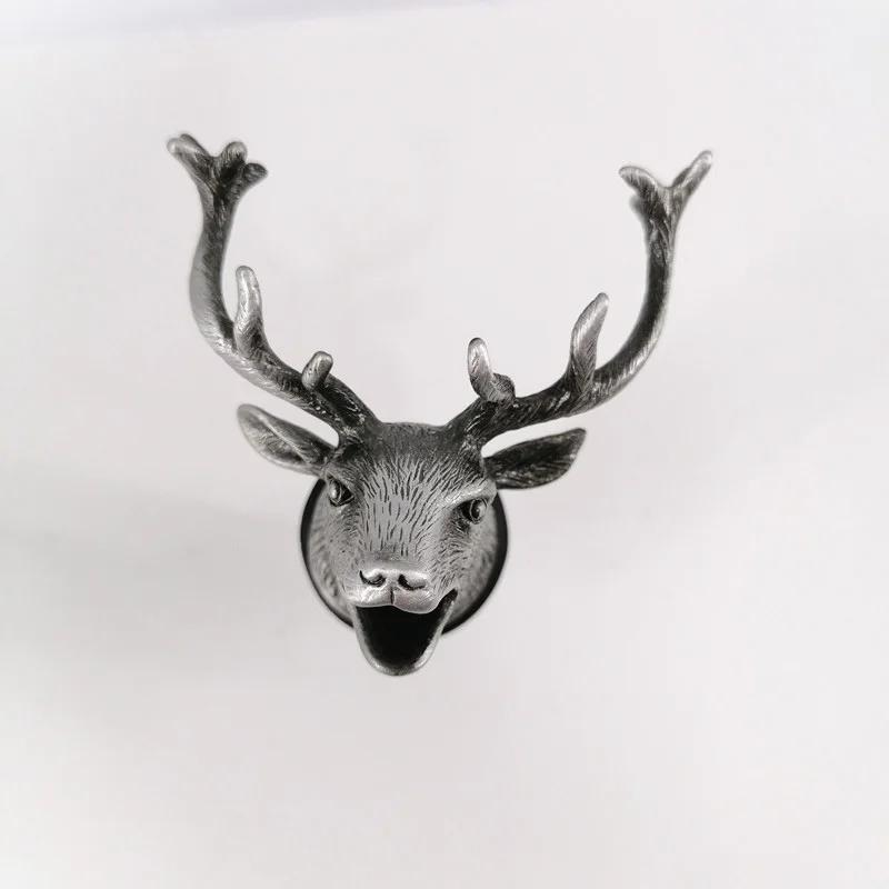 1 Stück Tierkopf-Weinausgießer Zinklegierung Hirsch Elch Löwe Leopard Wolf Adler Drache Wein-Ausgießstutzen Verschluss Club Bar Zubehör