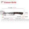 Forged Meat Cleaver Knife Stainless Steel Butcher Boning Kitchen Chef Knife Fishing Slicing Fruit Cooking Knife with Cover
