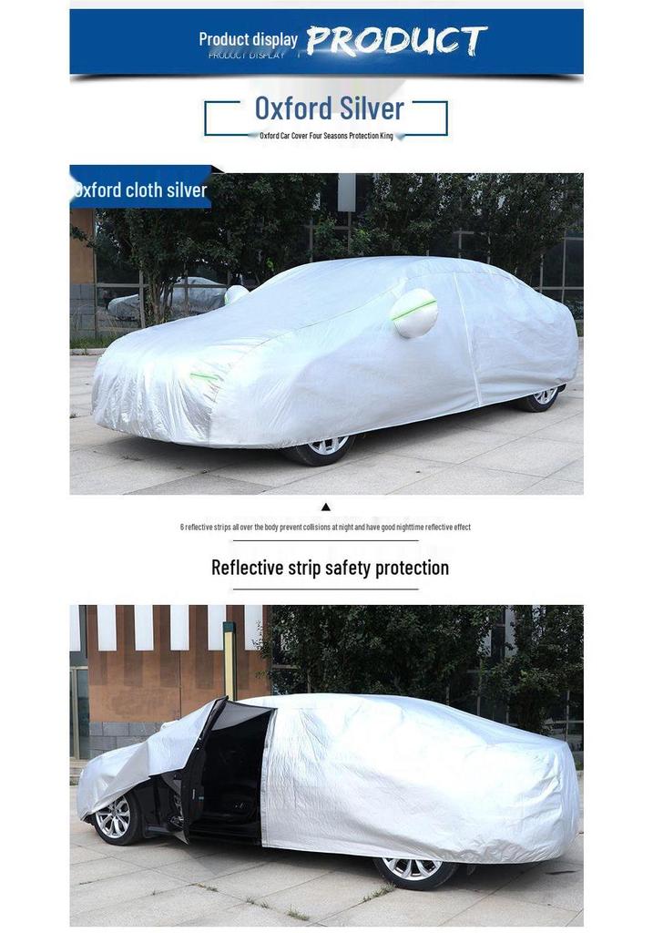 Universal Car Cover for Volkswagen: Fits Lavida, Bora, Sagitar, Magotan, Passat, Tiguan L, Tayron - Made with Oxford Anti-Dust Material