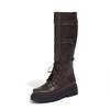 Autumn and Winter Ebay Casual Mid-heel Knight Boots Versatile Belt Buckle High Boots Women