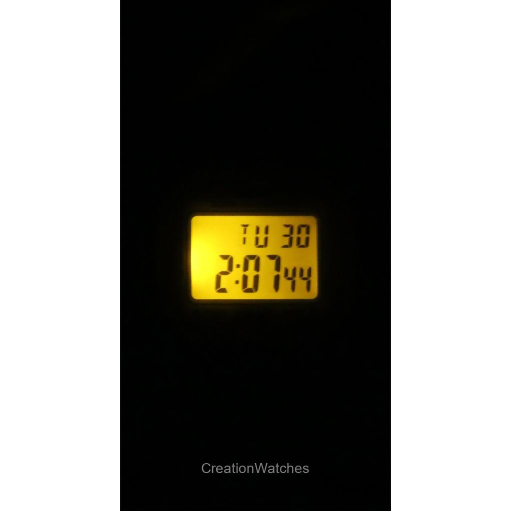 Casio Mládežnické digitální pryskyřičné řemínkové quartzové hodinky W-218HC-8AV unisex