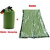 Portable Waterproof Emergency Survival Sleeping Bag Outdoor Edc Camping Gear Thermal Sack First Aid Rescue Kit Mylar Blanket