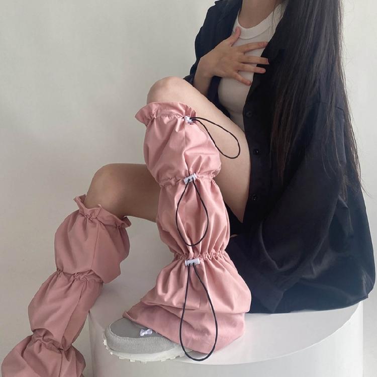 Gothic Knee Pad Socks Leg Sleeve Ankle Knee Warmers Boot Cuffs Knee Leg Socks