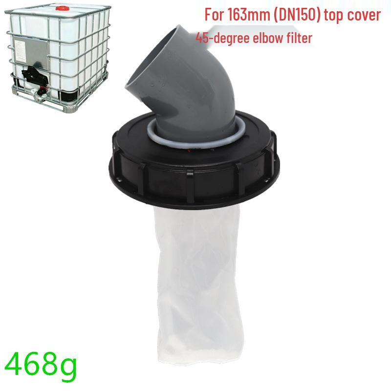 IBC Ton Barrel Plastic Lid with Filter Screen, 163mm/245mm, DN150