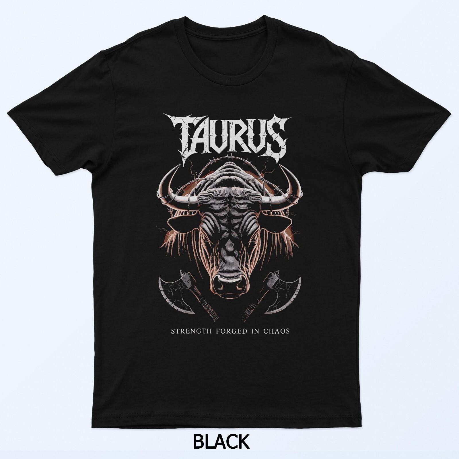 

Taurus Strength Forged in Chaos Зодиакальный Бык Топоры Ярость Земли Футболка 3XL