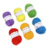 6 Pcs Shiny Yarn Multi Color Soft Cotton Glitter Sparkle Yarn with Stainless Steel Crochet Hook for Knitting Crafting